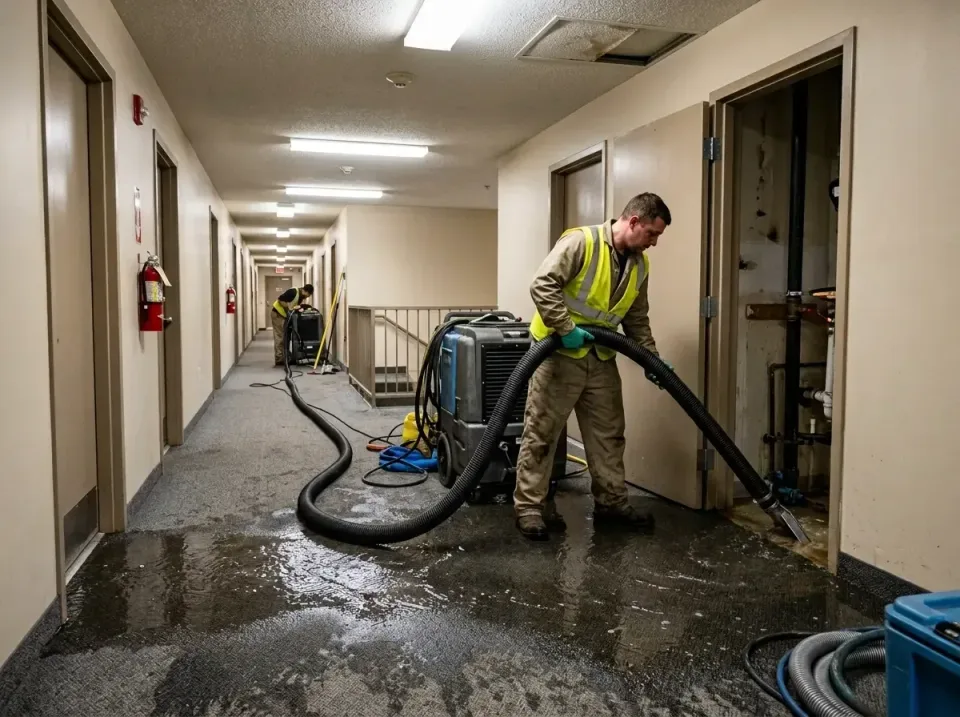 multi-unit-apartment-hallway-f-005 — frequently asked questions, Emergency Burst Pipe Water Extraction & Removal in Hazardvi…
